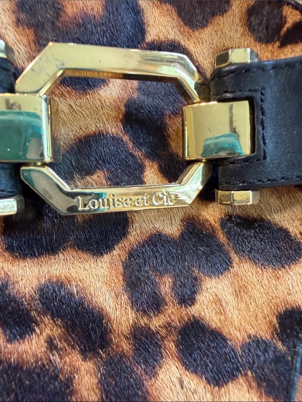 Louise et Cie Leopard Print Loafers with Gold Hardware - Picture 8 of 14
